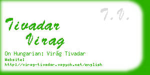 tivadar virag business card