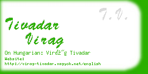 tivadar virag business card